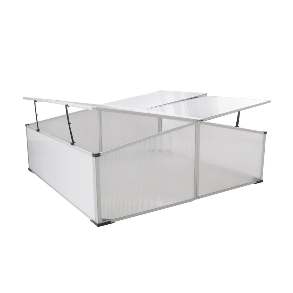 Outdoor 2 Lids Cold Frame Mini Greenhouse