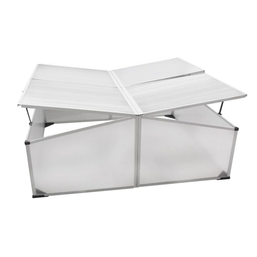 Outdoor 2 Lids Cold Frame Mini Greenhouse